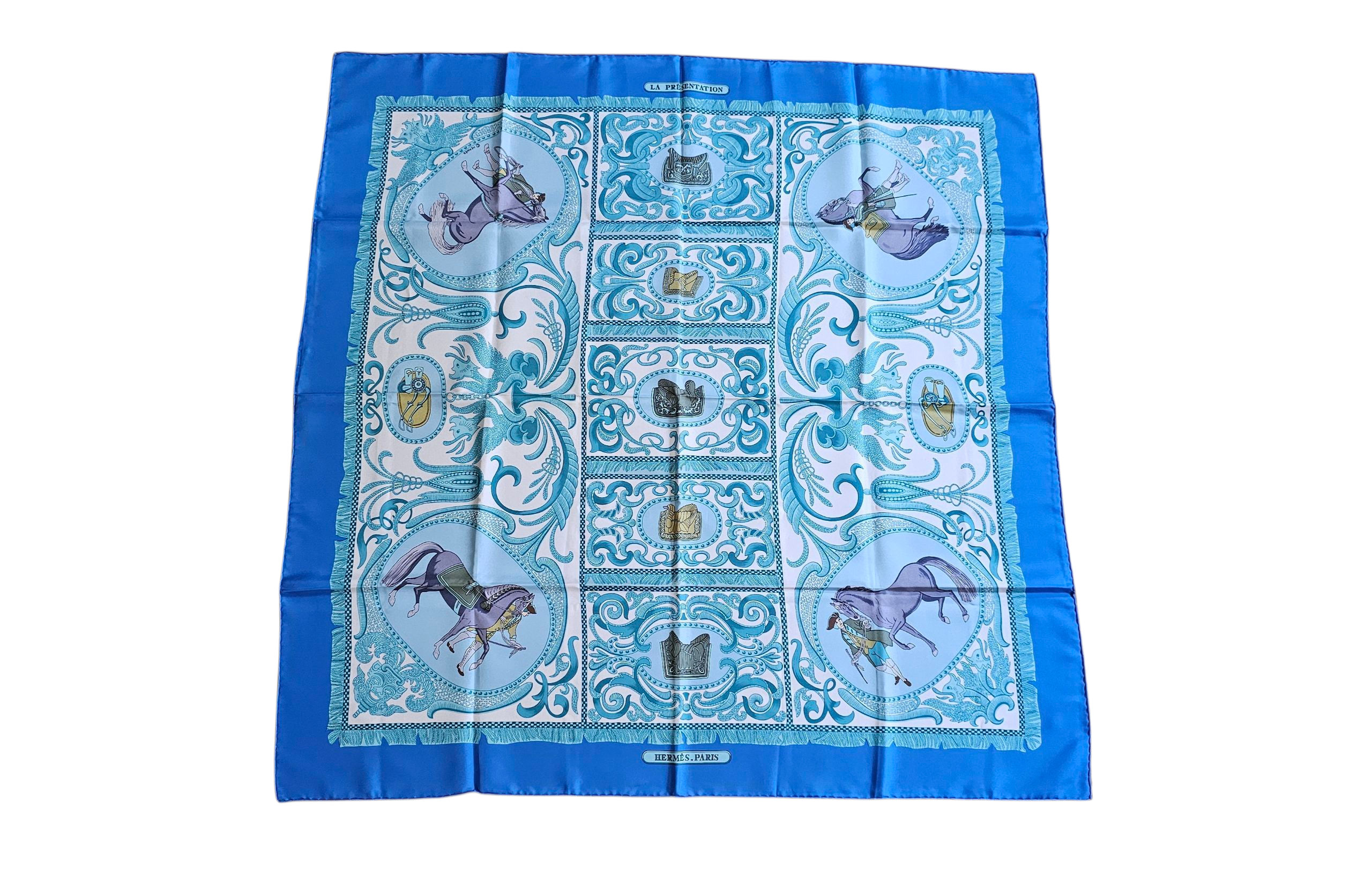 Hermes Carre 90 LA Presentation Silk Scarf
