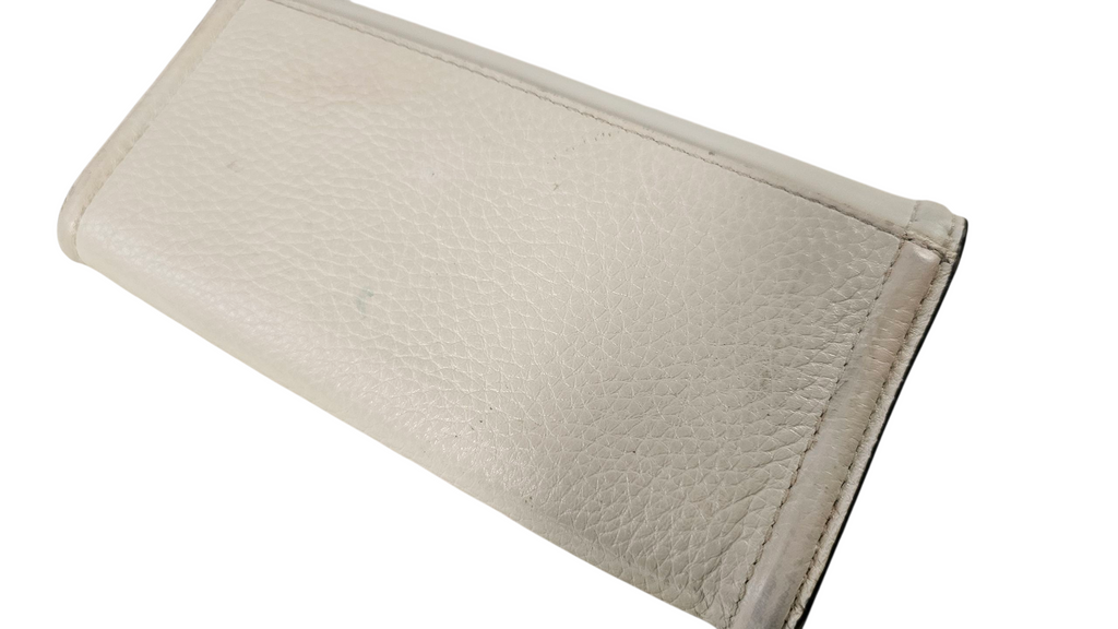 Michael Kors Cream Leather Long Wallet