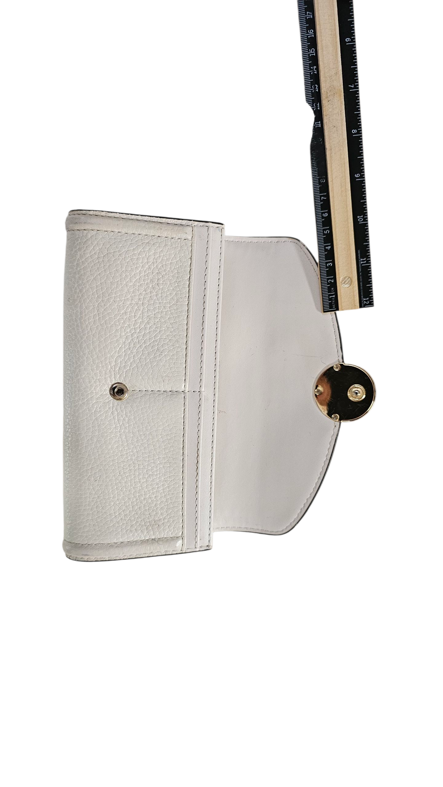 Michael Kors Cream Leather Long Wallet