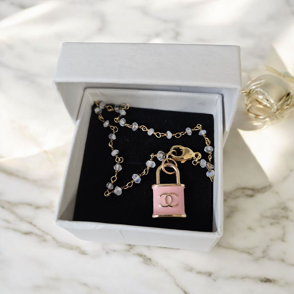Upcycled Chanel Bracelet with Moonstones
