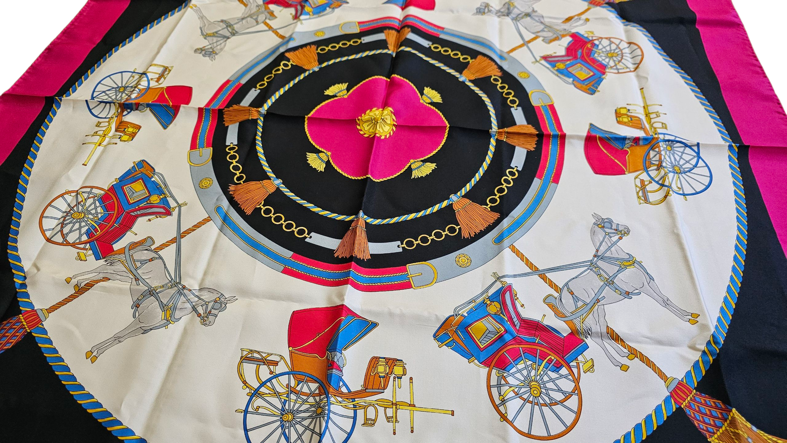 CELINE 100% Silk Scarf