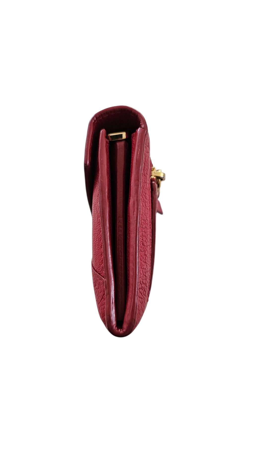 Mui Mui Forever Miu Miu Heart Envelope Wallet Red