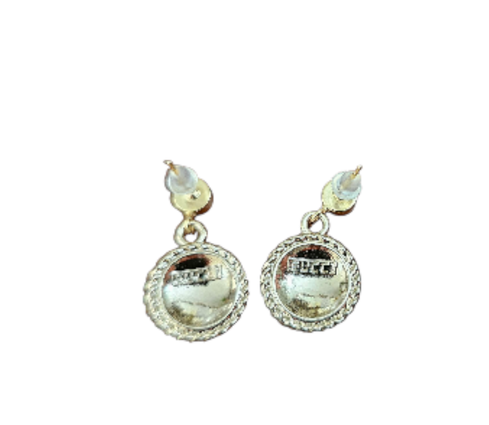 Upcycled Pink Gucci Charm Earrings