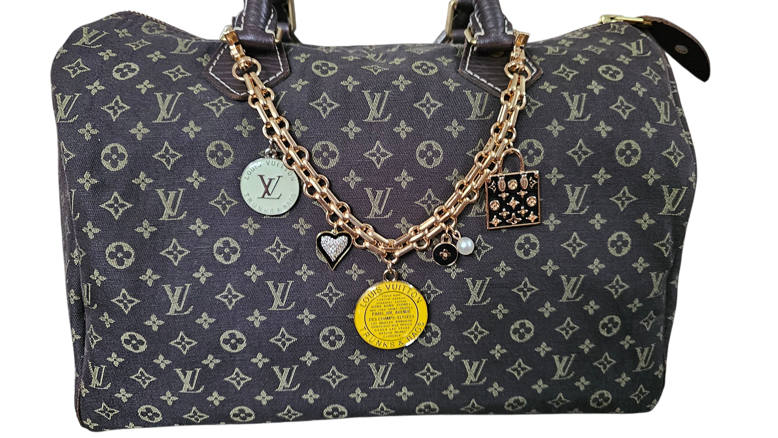 Upcycled Louis Vuitton Charmed Bag Collar
