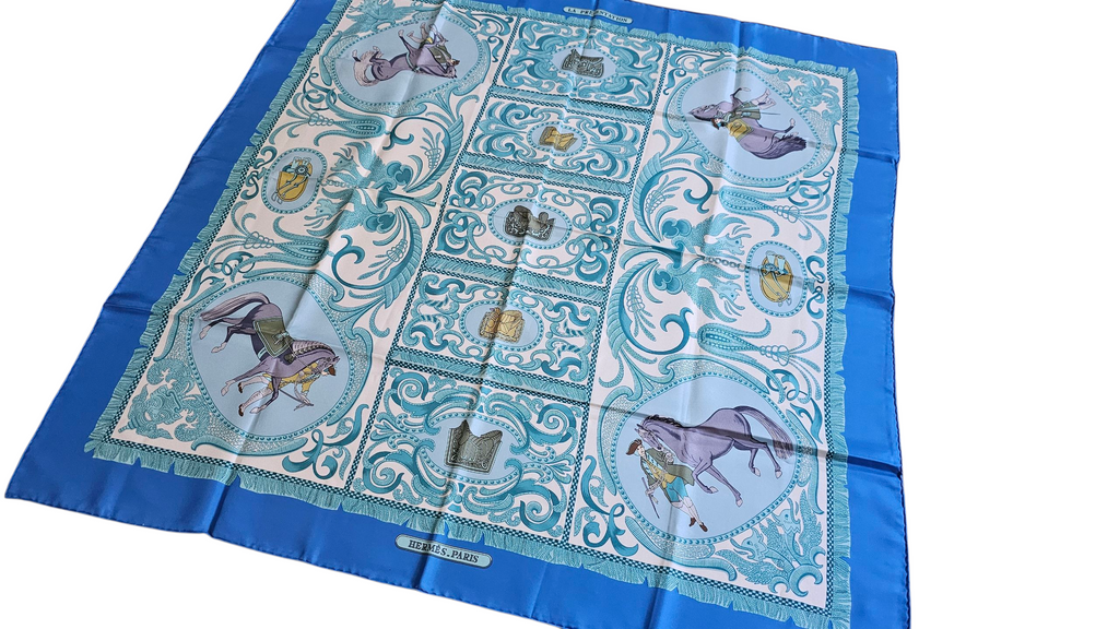 Hermes Carre 90 LA Presentation Silk Scarf