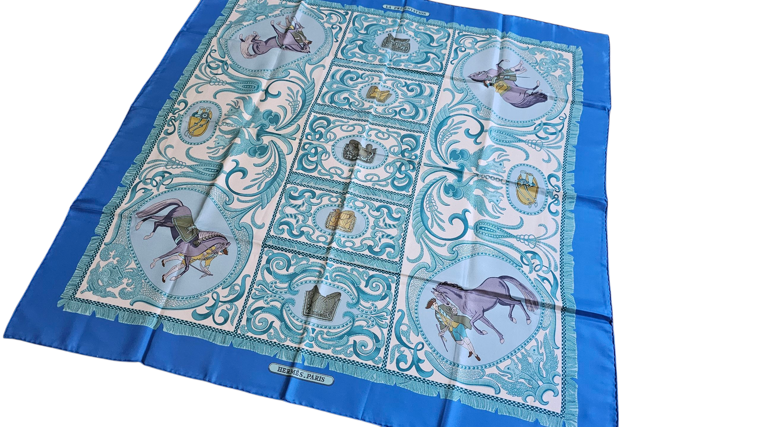 Hermes Carre 90 LA Presentation Silk Scarf