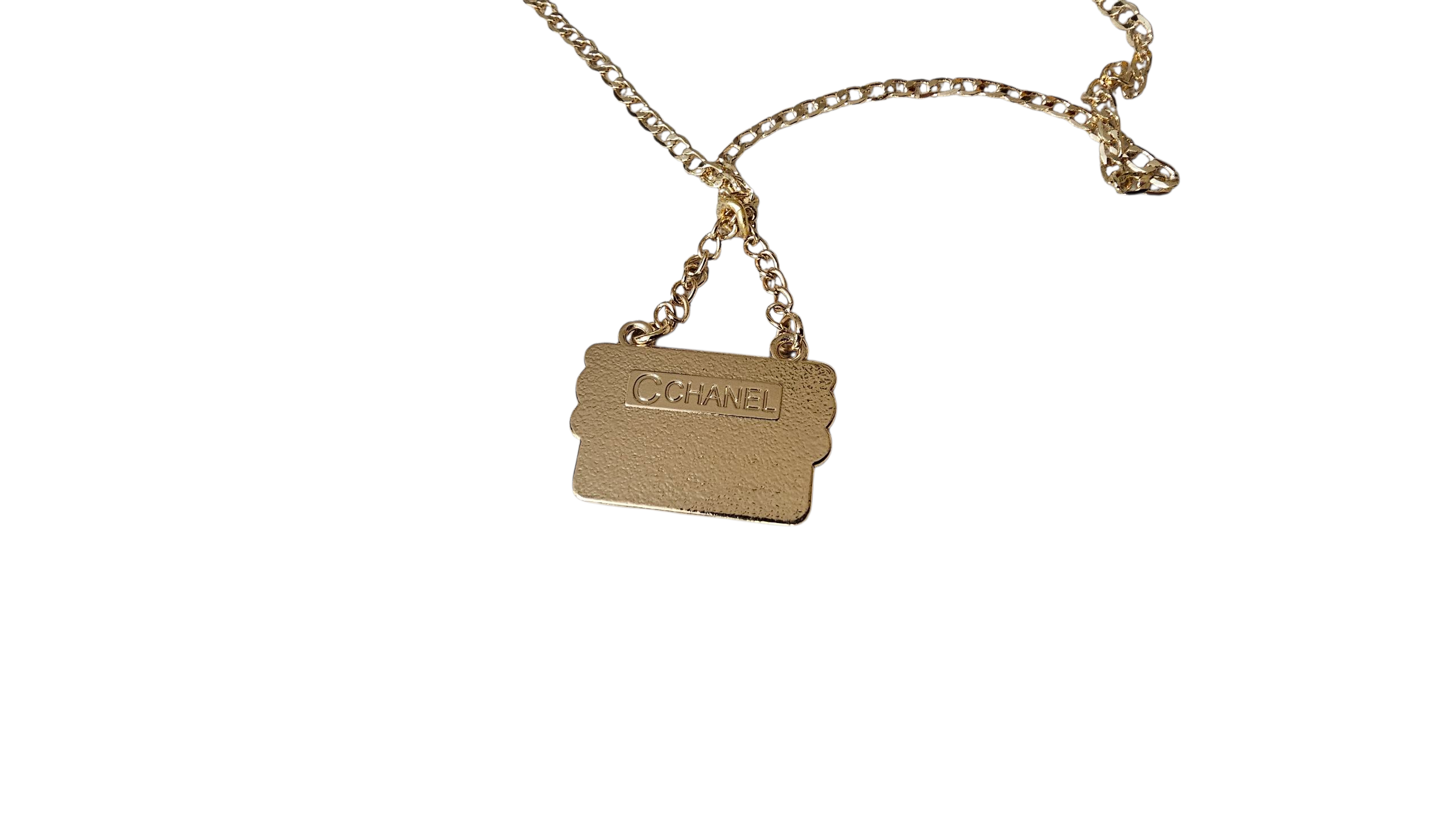 Upcycled Chanel Charm Gold Plated Necklace
