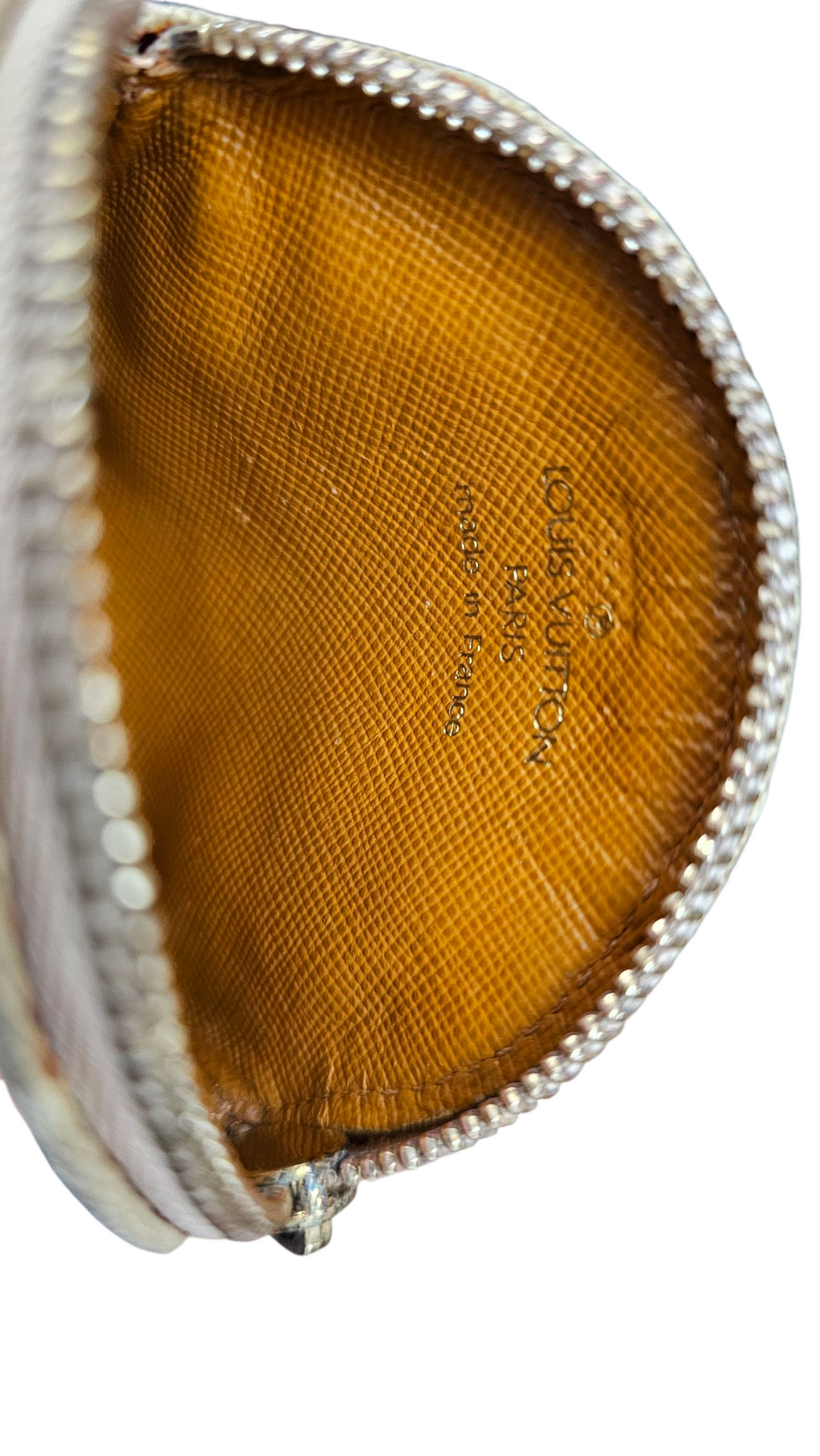 Louis Vuitton Limited Edition Mini Lin Coin Pouch Khaki Color