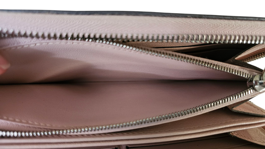 Louis Vuitton Monogram Mahina Zippy Long Wallet Blush Pink