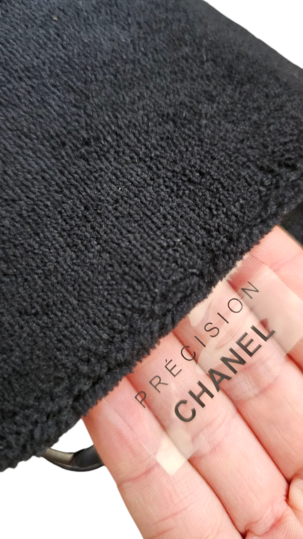 Chanel Precision Black on Black Terry Clothe 2 Way Bag with Accessories GWP