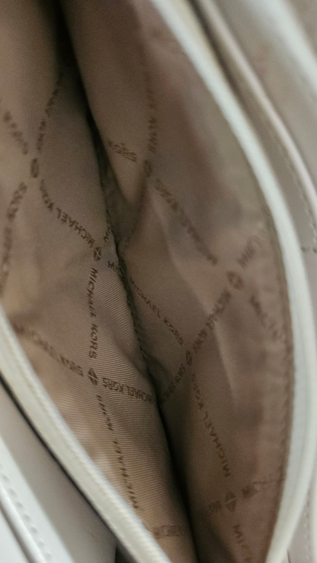 Michael Kors Cream Leather Long Wallet