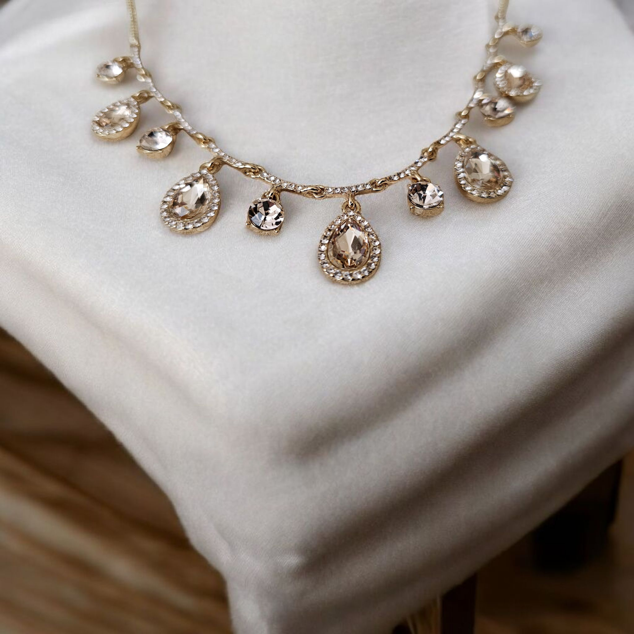 NWT Givenchy Necklace Champaign Pink Stones