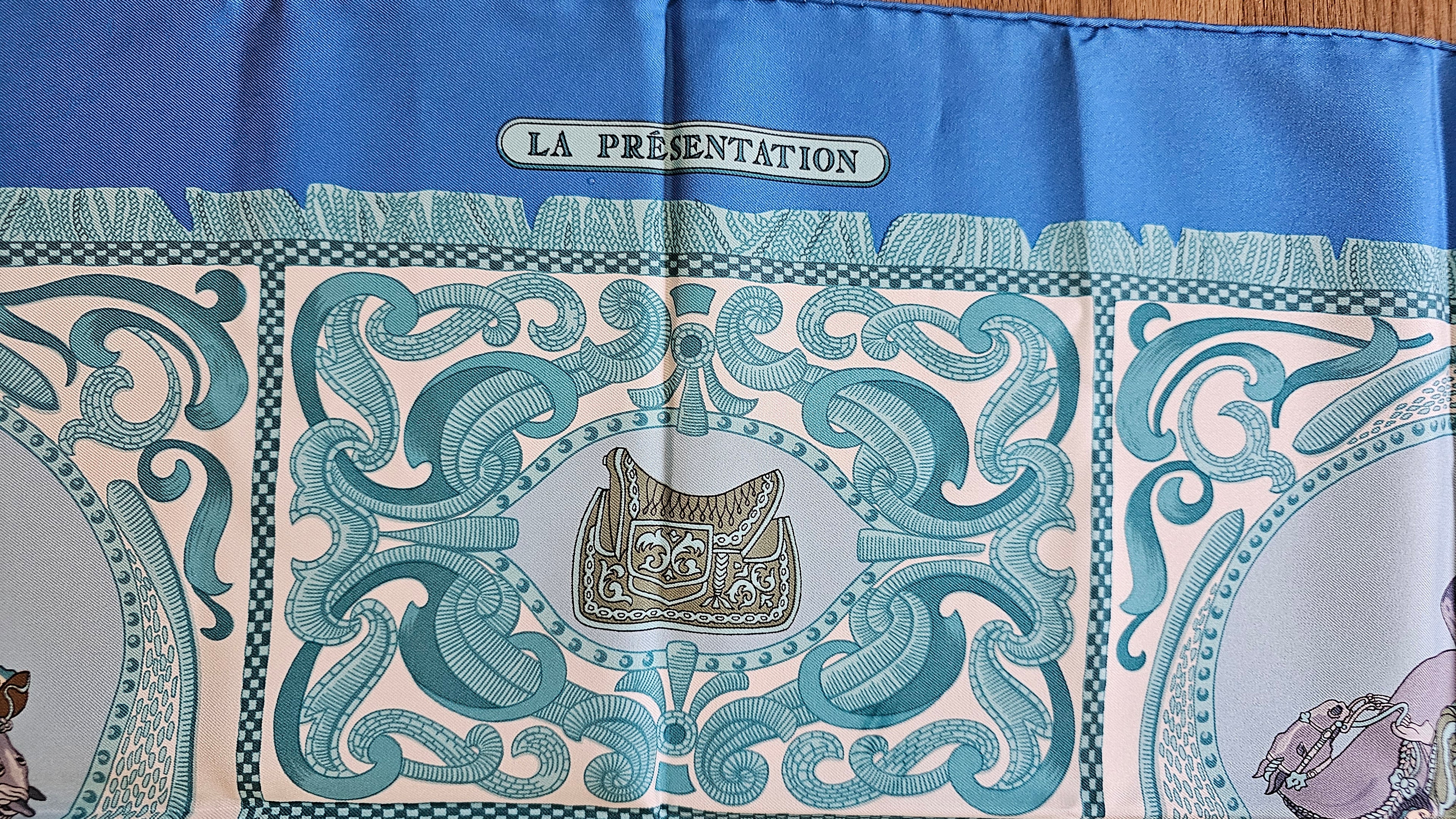 Hermes Carre 90 LA Presentation Silk Scarf