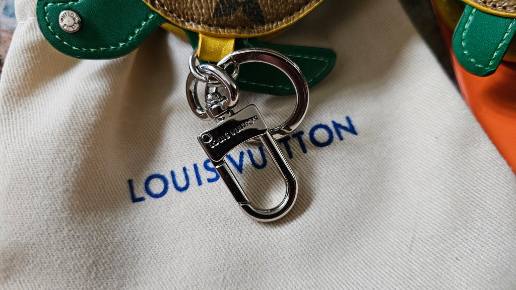 Upcycled Louis Vuitton Turtle Bag Charm Keychain
