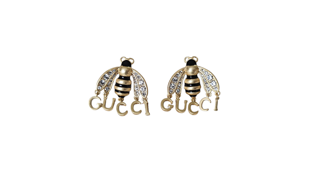 Upcycled Gucci Bee Earrings