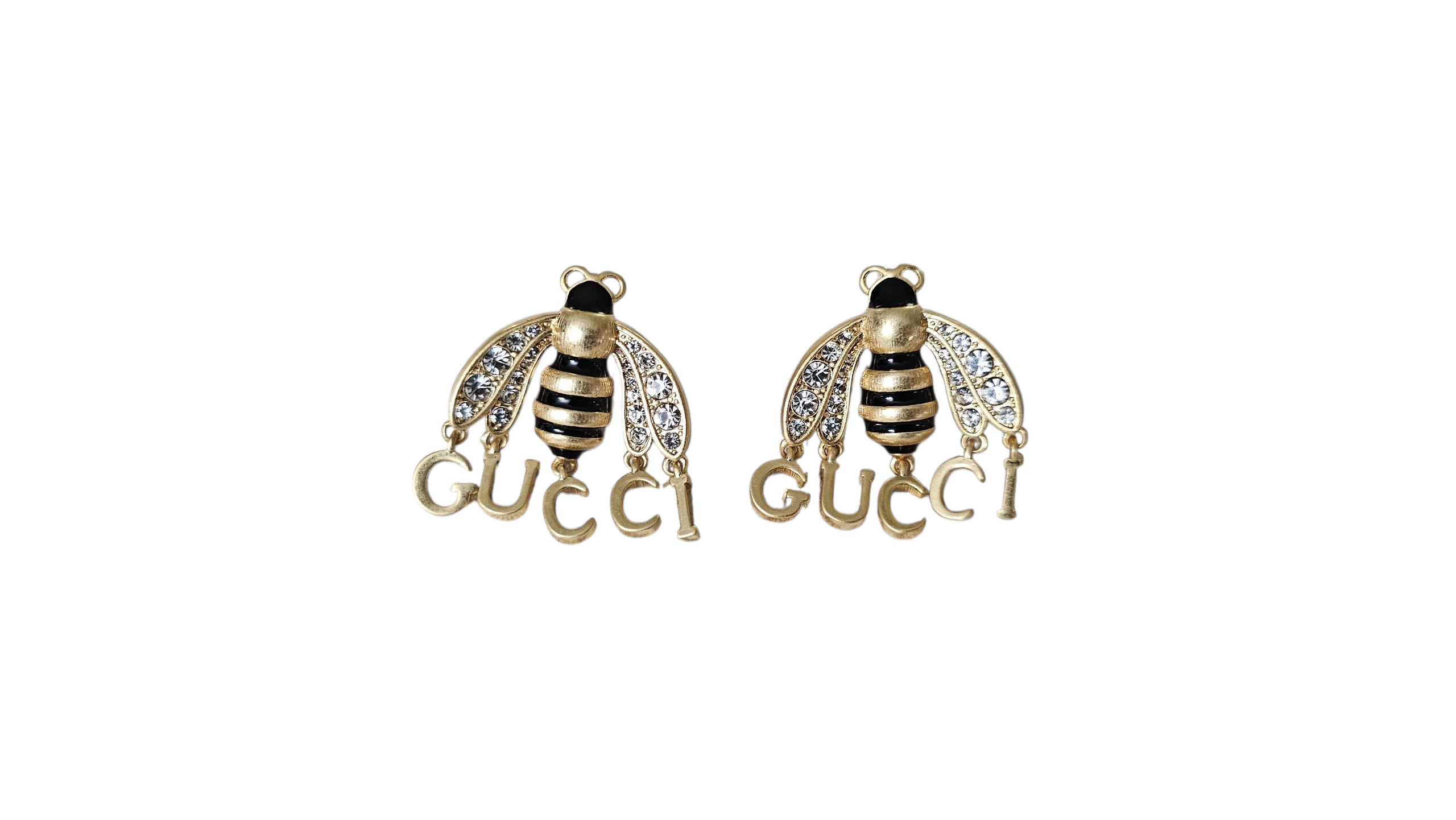 Upcycled Gucci Bee Earrings