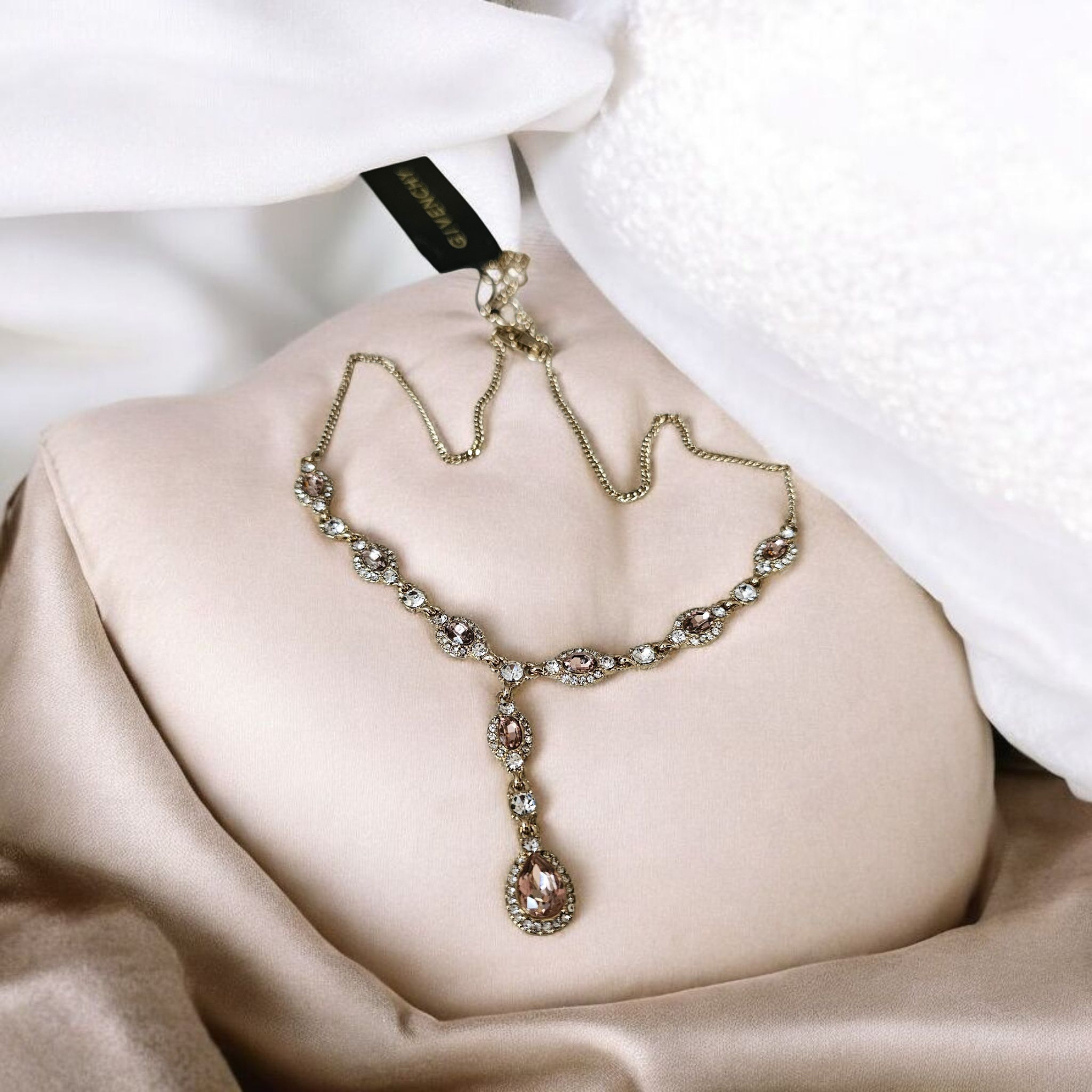 NWT Givenchy Pink Stone Necklace