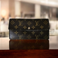Louis Vuitton Monogram Sarah Long Wallet