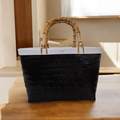 Kate Spade Woven Bamboo Handle Tote