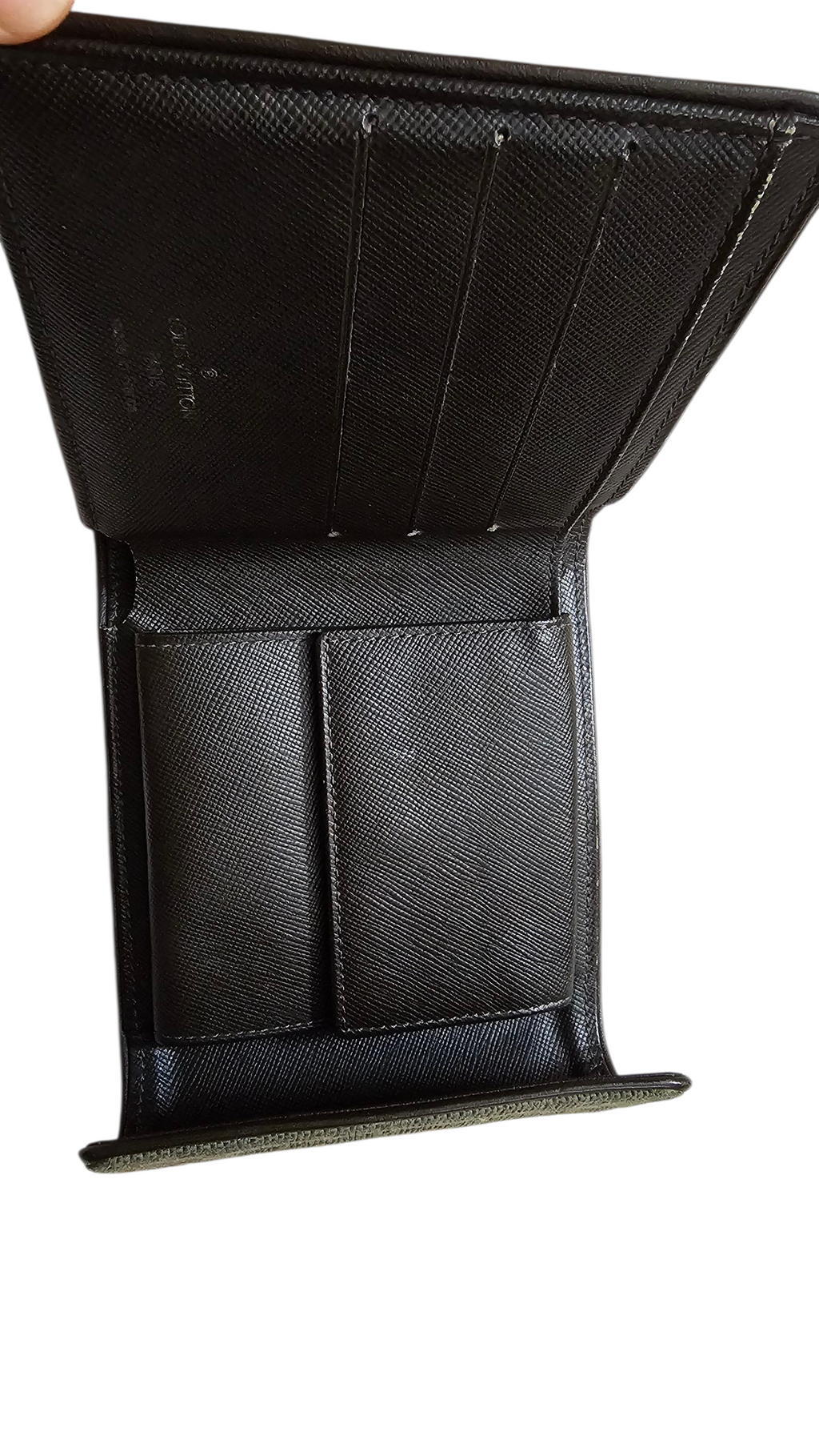 Louis Vuitton Mini Lin Porte-Billets Wallet Rare Green EUC Y2K