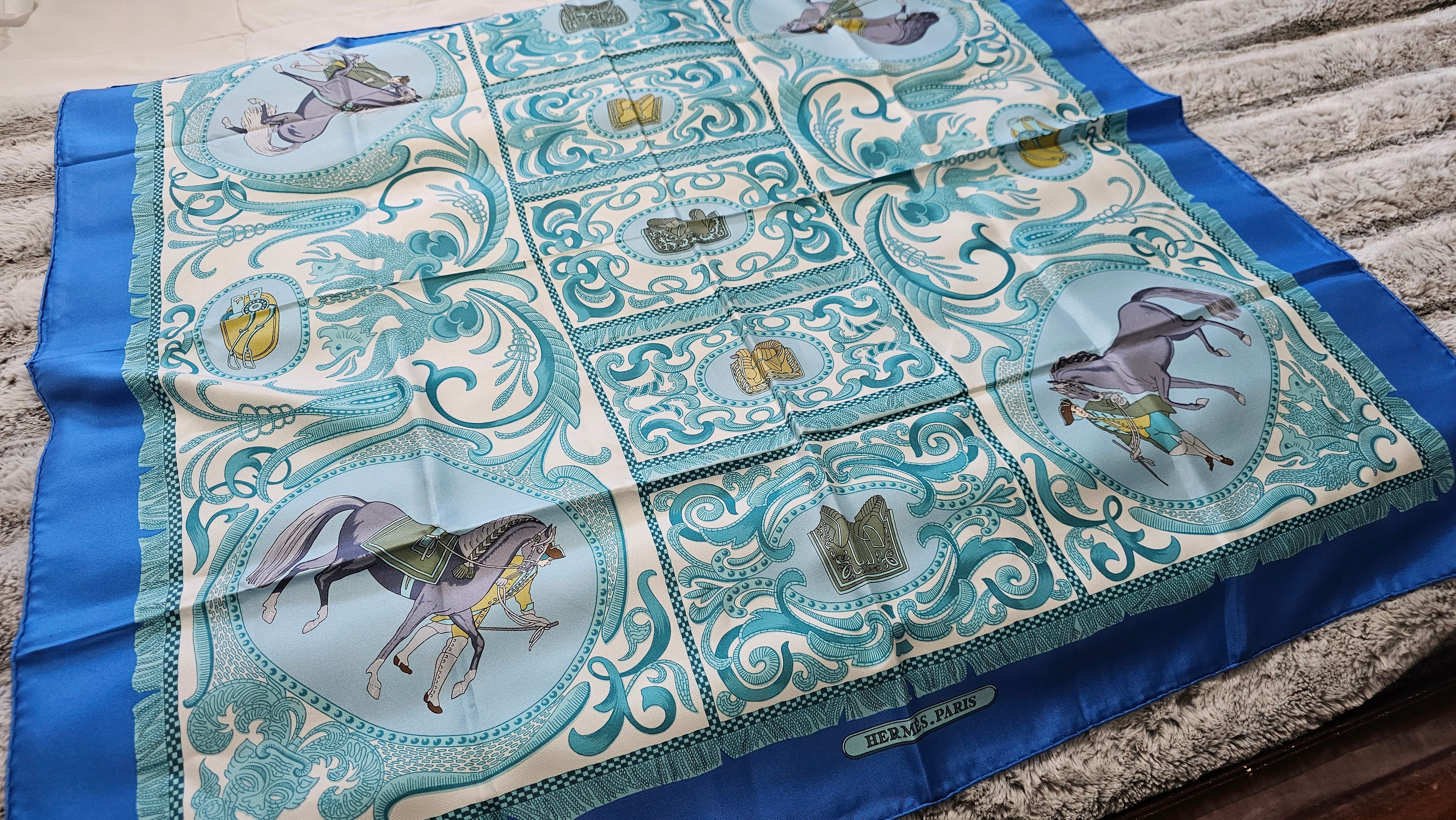 Hermes Carre 90 LA Presentation Silk Scarf