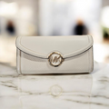 Michael Kors Cream Leather Long Wallet