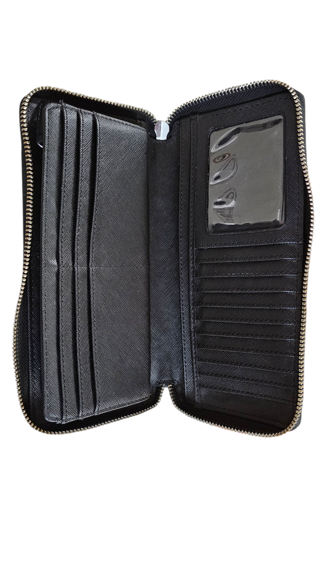 Michael Kors Leather Long Zippy Wallet Black