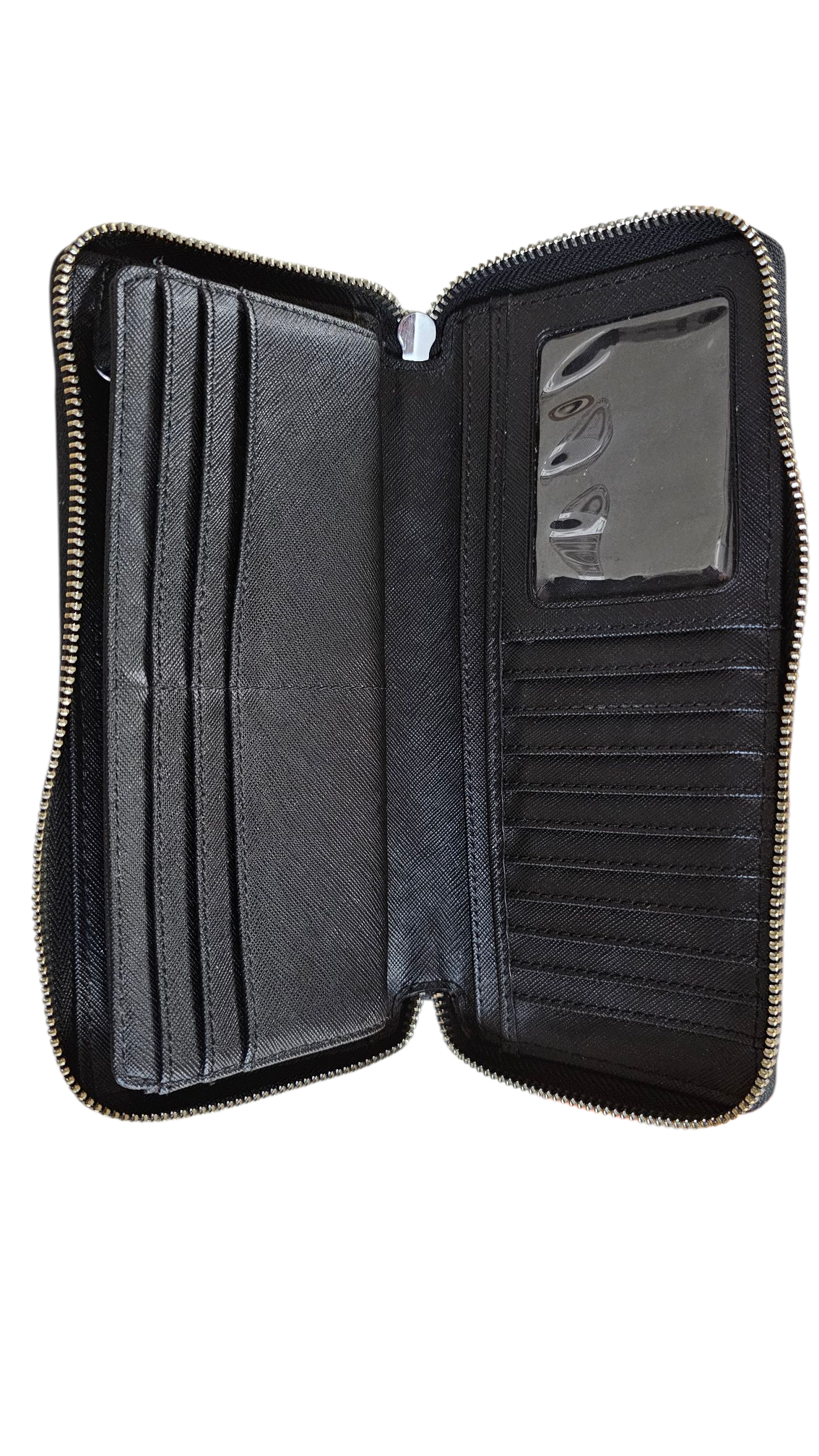 Michael Kors Leather Long Zippy Wallet Black