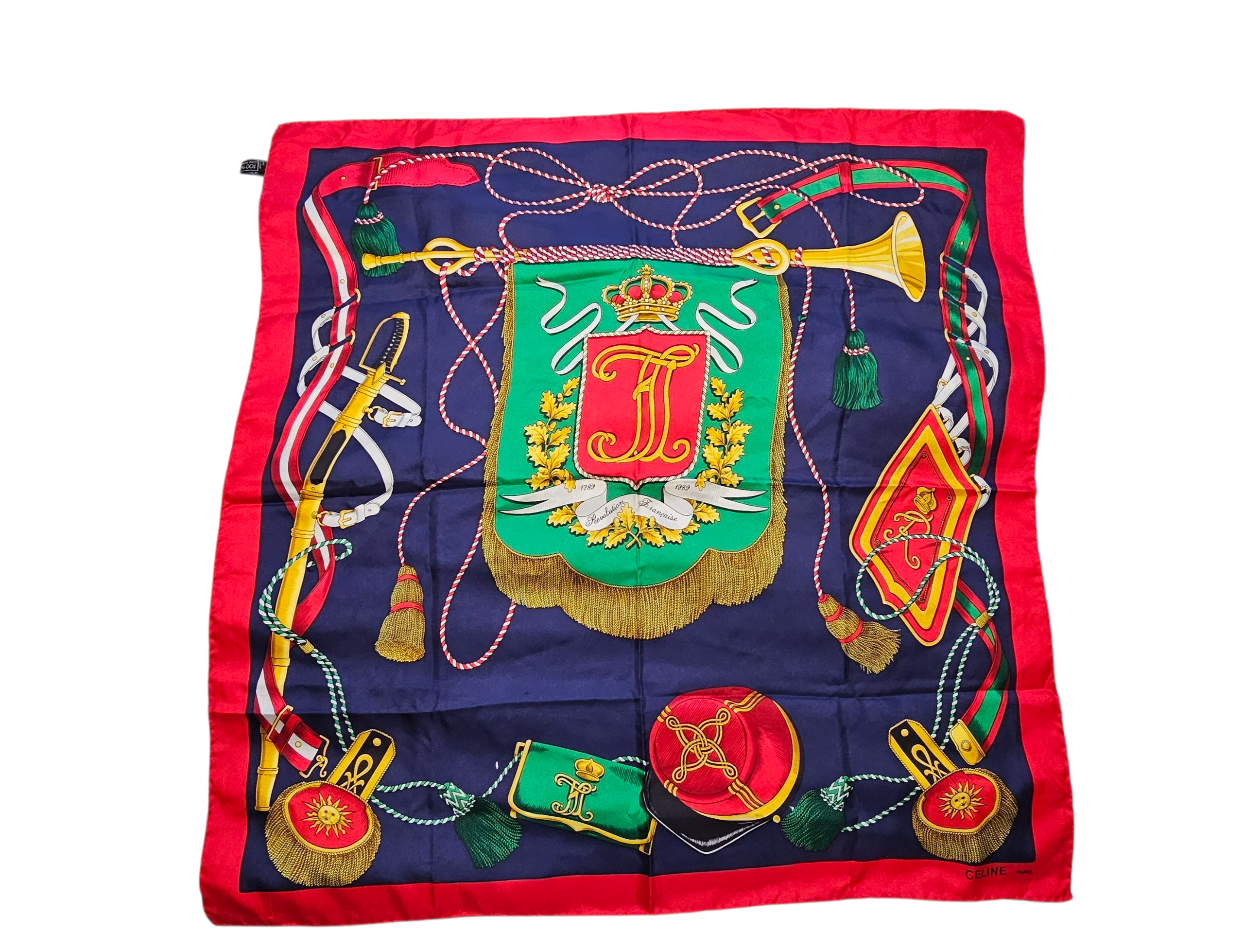 CELINE 100% Silk Scarf