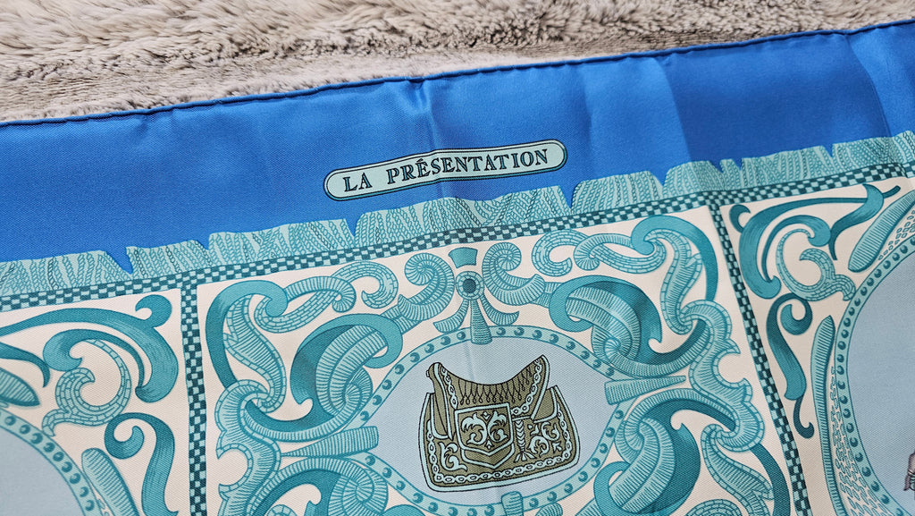 Hermes Carre 90 LA Presentation Silk Scarf
