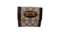 Gucci Brown Monogram Canvas Compact Wallet