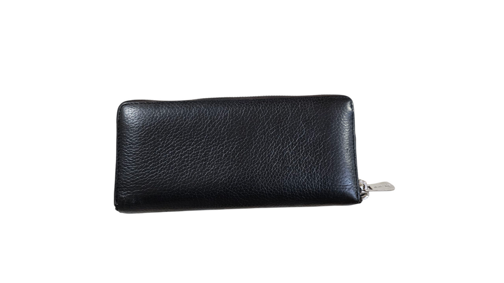 Michael Kors Leather Long Zippy Wallet Black