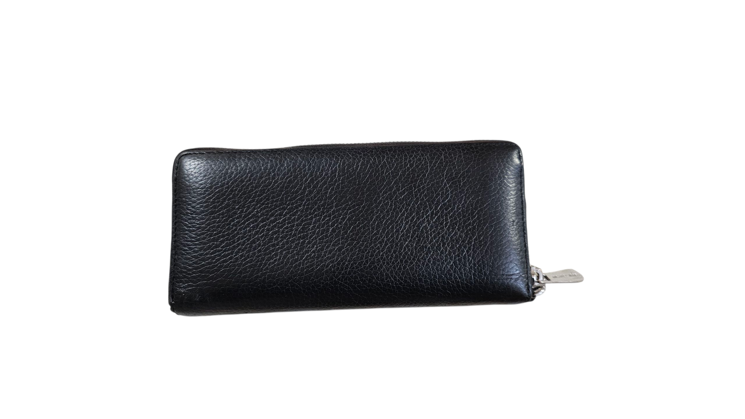 Michael Kors Leather Long Zippy Wallet Black