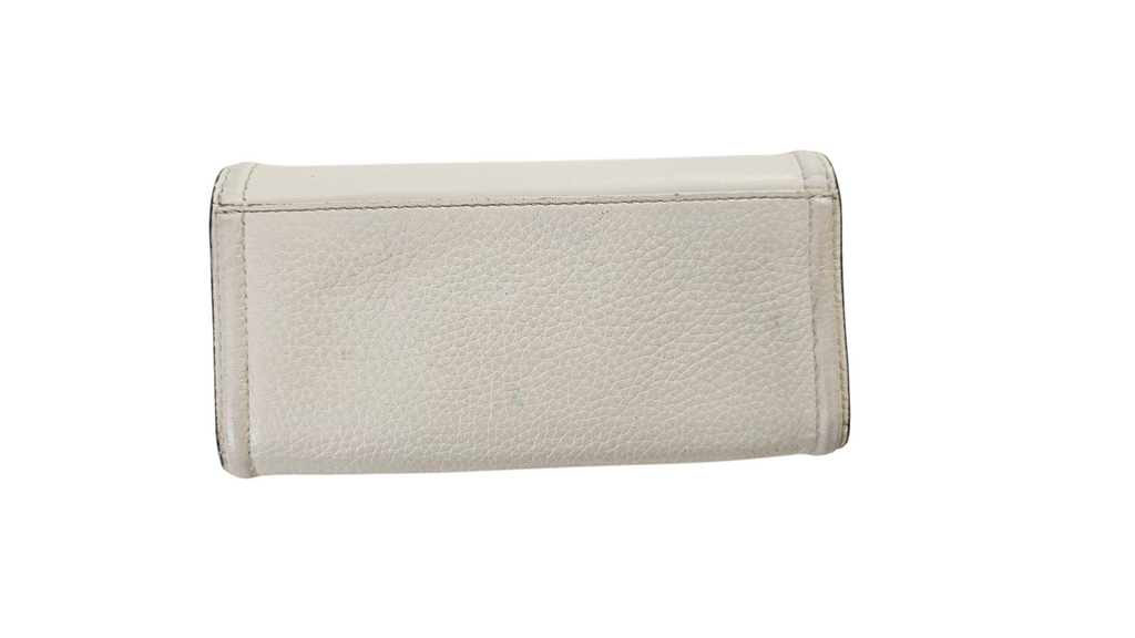Michael Kors Cream Leather Long Wallet