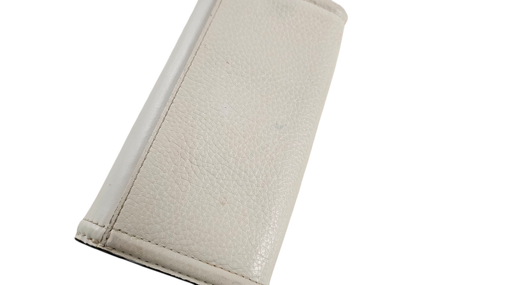 Michael Kors Cream Leather Long Wallet