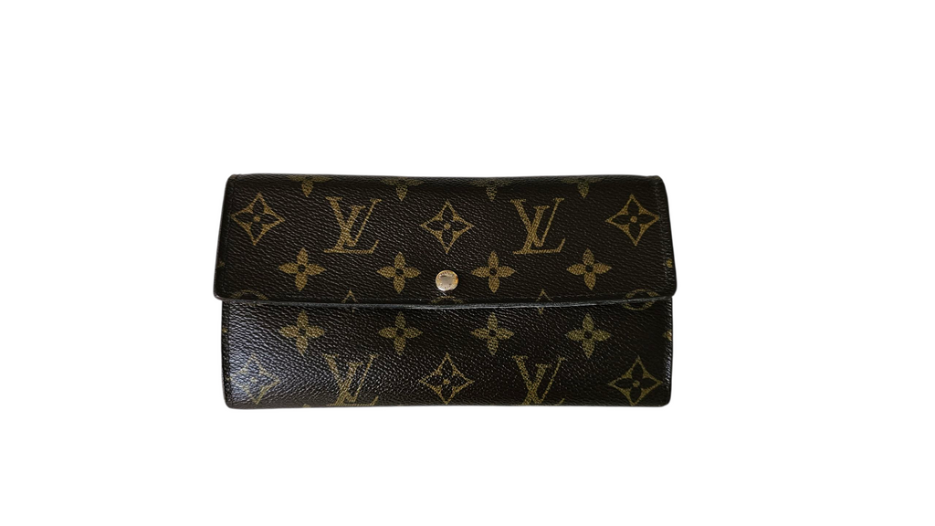 Louis Vuitton Monogram Sarah Long Wallet
