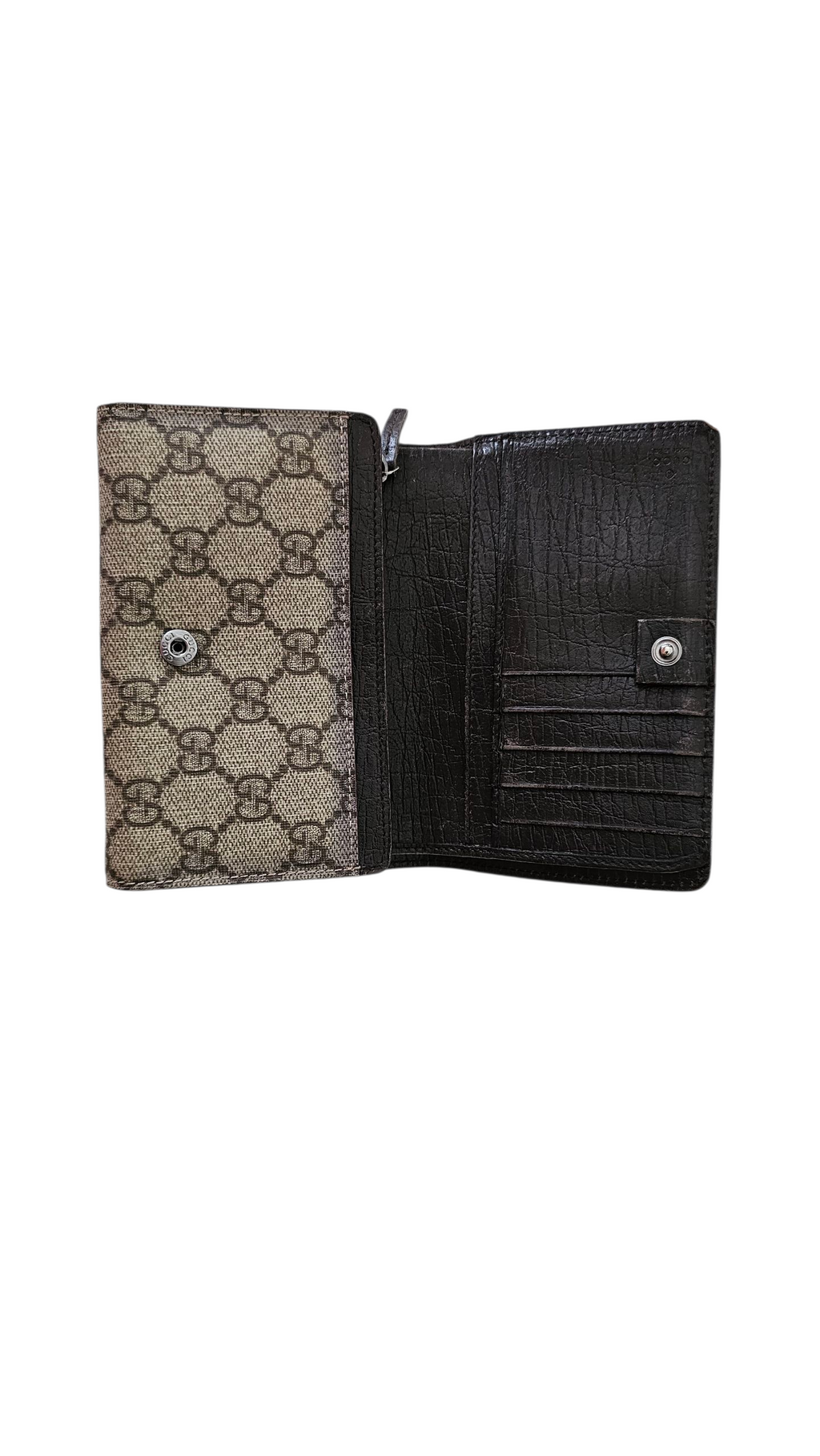 Gucci Supreme Monogram Coated Canvas Wallet