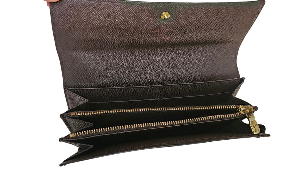 Louis Vuitton Damier Ebene Sarah Wallet