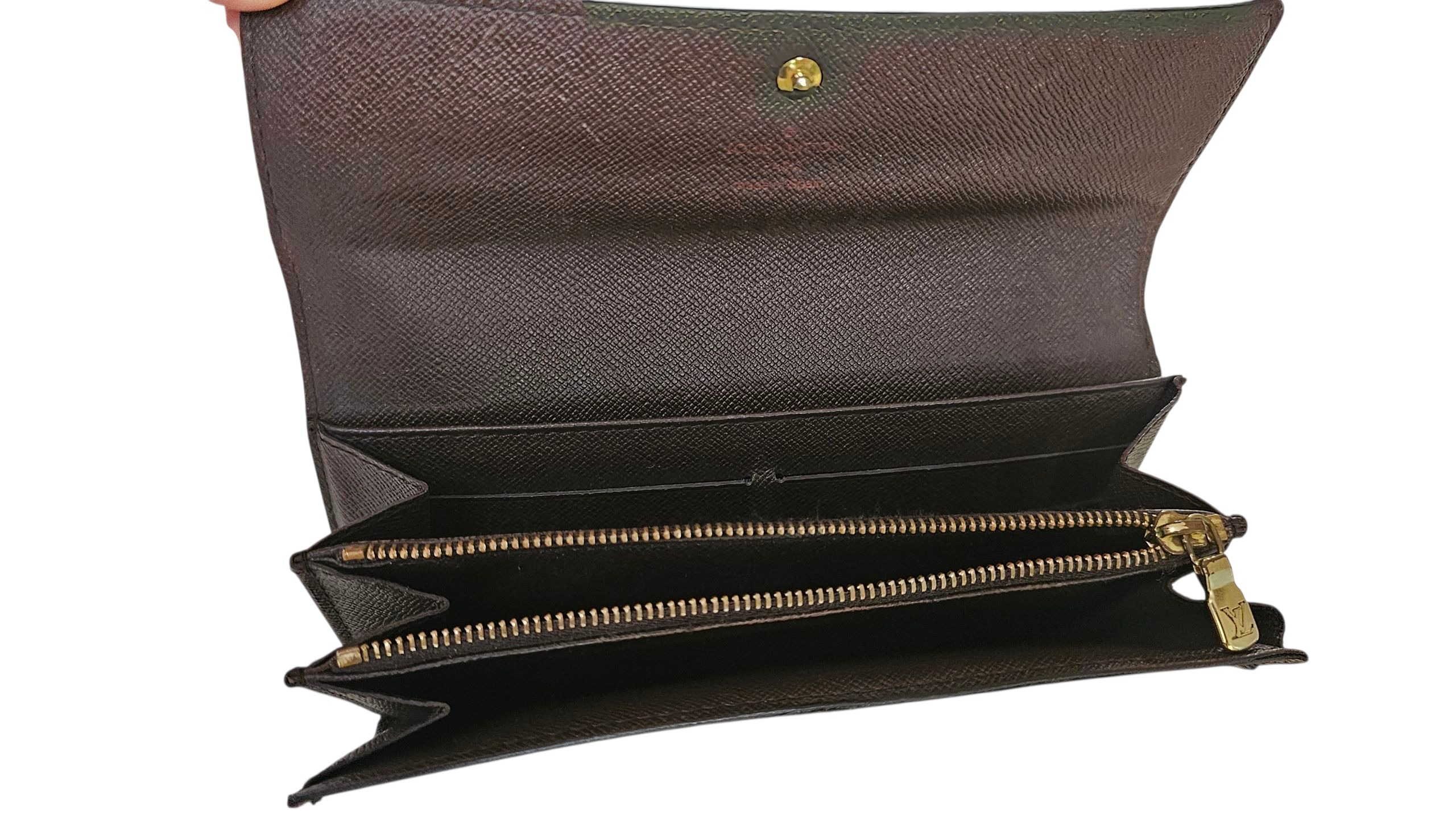 Louis Vuitton Damier Ebene Sarah Wallet