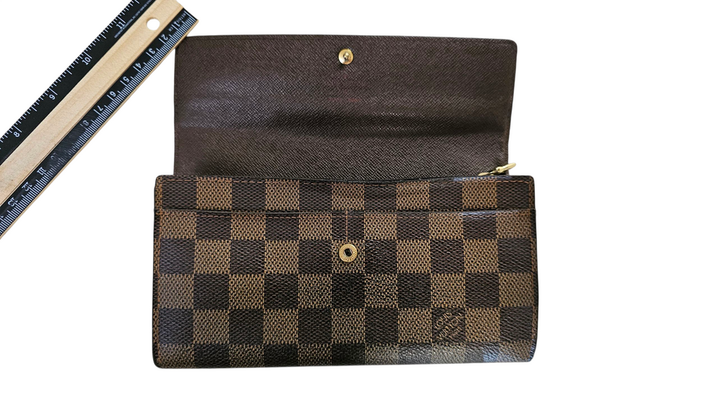 Louis Vuitton Damier Ebene Sarah Wallet