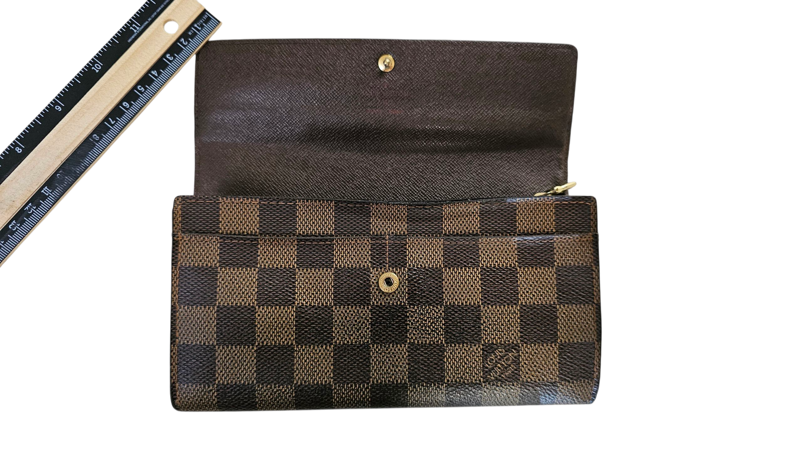 Louis Vuitton Damier Ebene Sarah Wallet